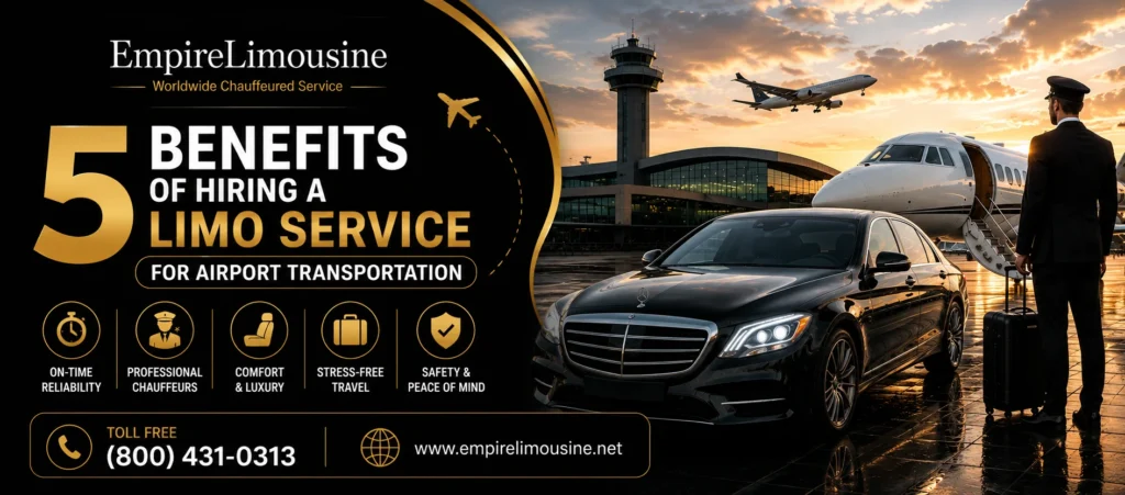 5 Benefits of Hiring A Limo Service For Airport Transportation