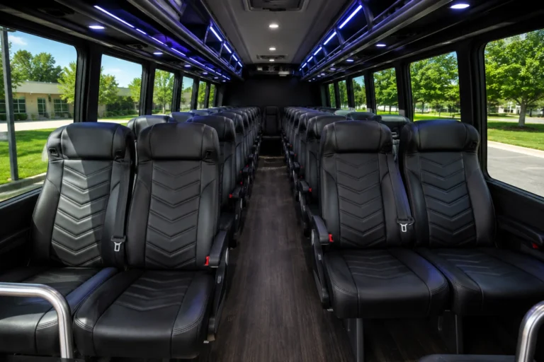 24–36 Passenger Mini Coach Interior Luxury Shuttle Seating