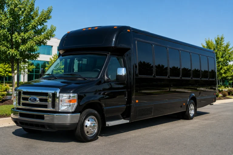 Luxury Mini Coach Bus Rental Service 24–36 Passenger Group Transportation