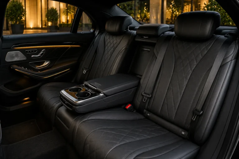 Premium Luxury Sedan Rear Executive Seats Luxury Passenger Cabin
