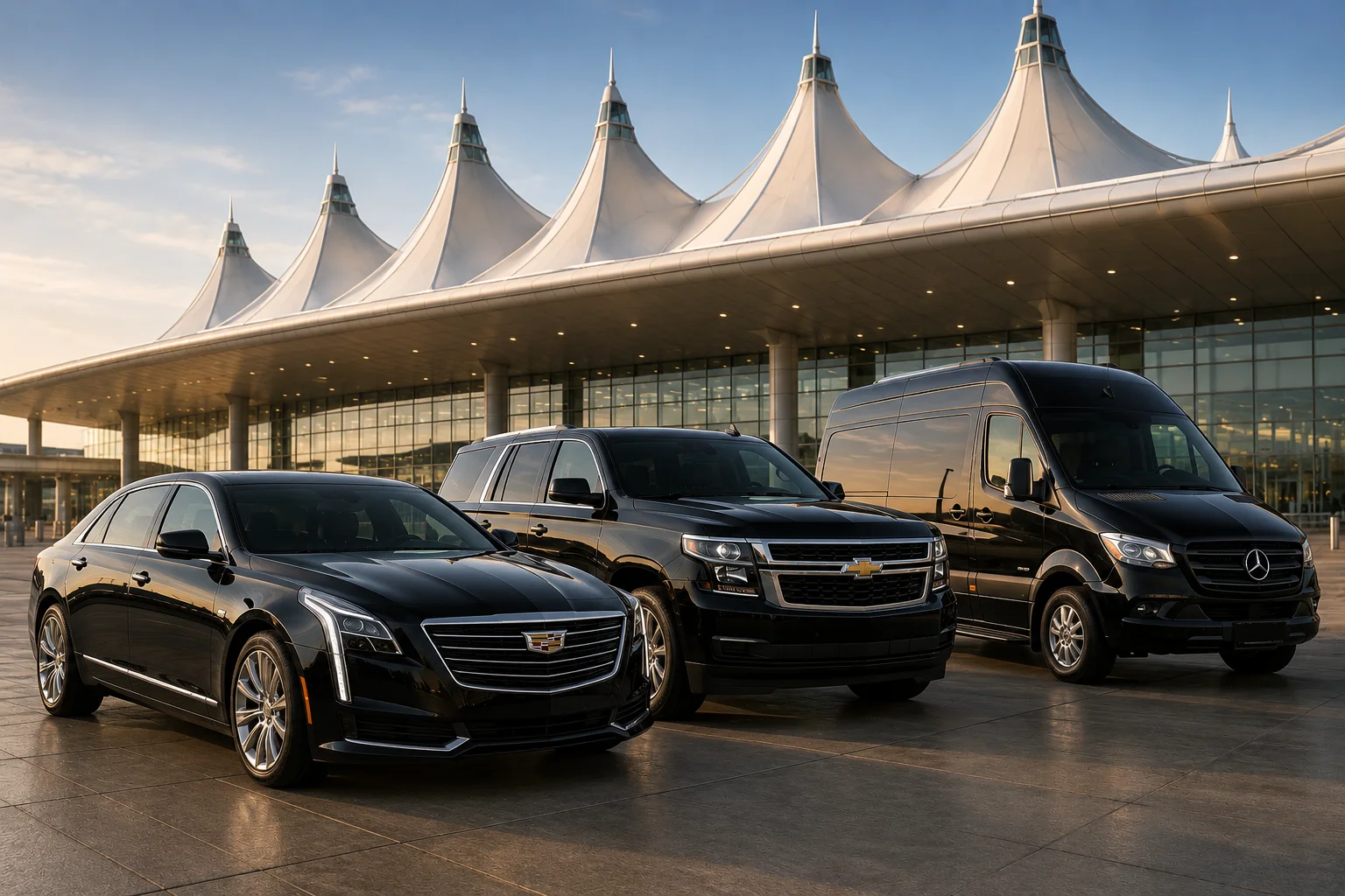Denver airport car service luxury sedan DIA Colorado