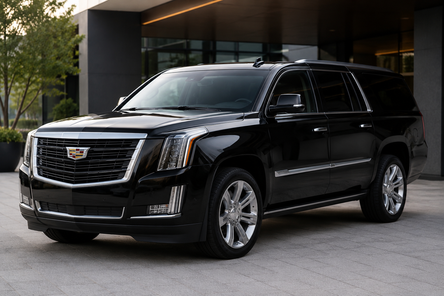 Hunterdon County limo service with black luxury SUV for airport transfers, weddings, corporate travel and private chauffeur transportation
