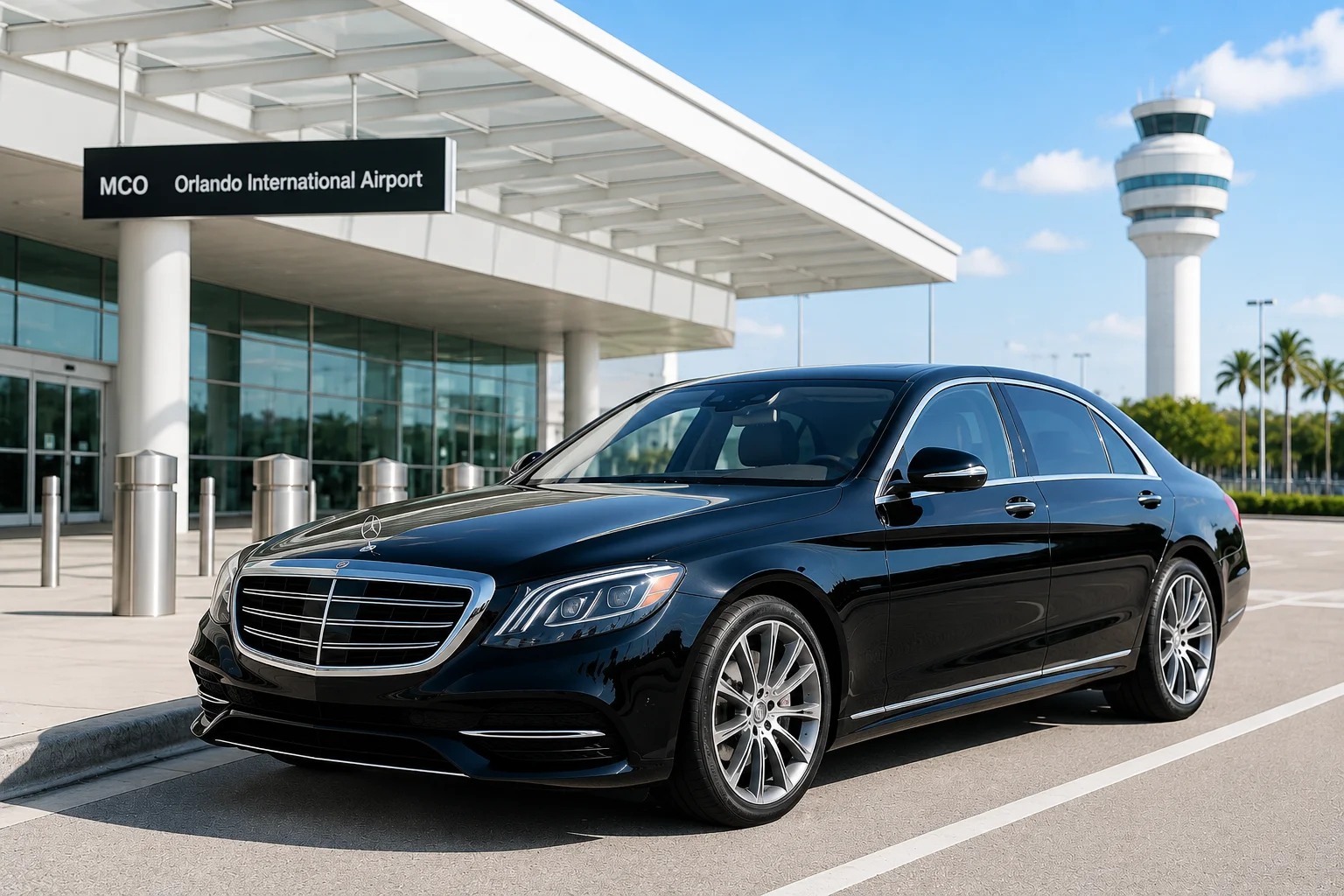 Orlando airport transfers luxury sedan MCO Florida