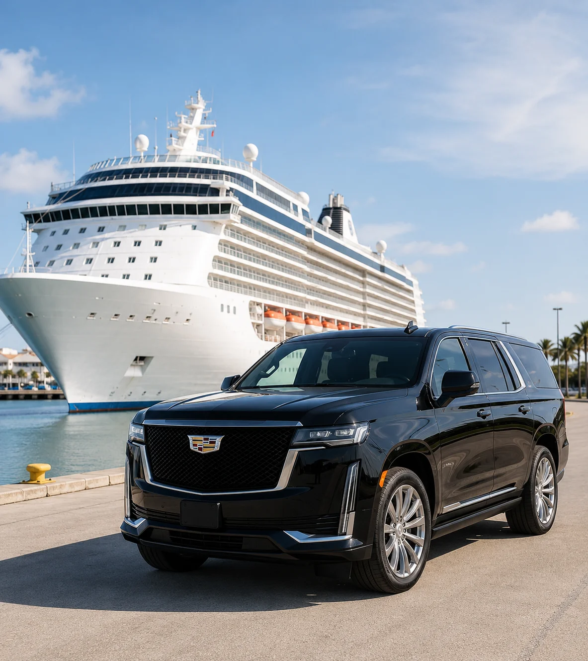 Luxury SUV for Port Canaveral transportation and private cruise port transfers