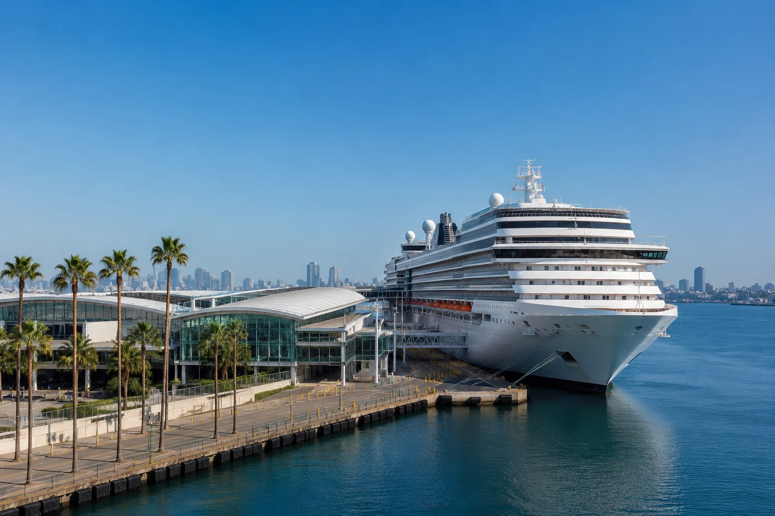 Port of Los Angeles limousine service and private car service for cruise passengers at the World Cruise Center in San Pedro