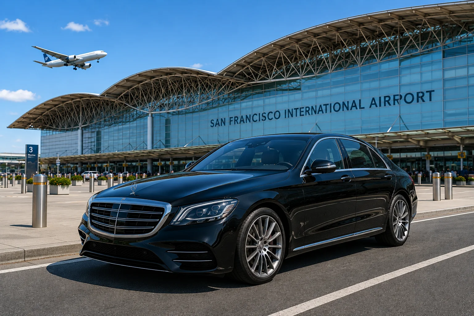 SFO airport car service luxury sedan San Francisco