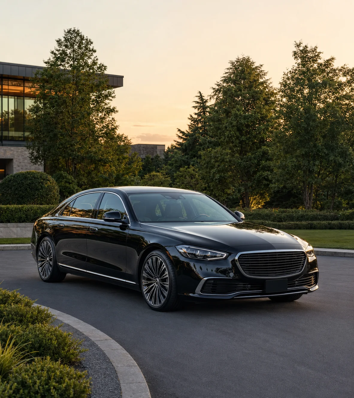 2026 luxury black sedan providing limo service in Holmdel Township New Jersey
