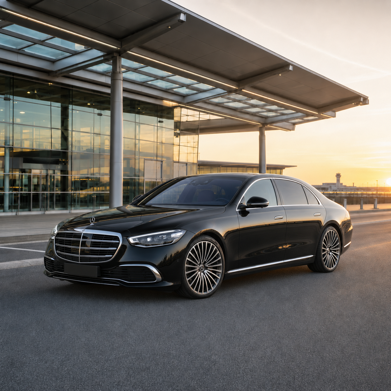 Black luxury vehicle for chauffeur and limo service in Millburn NJ