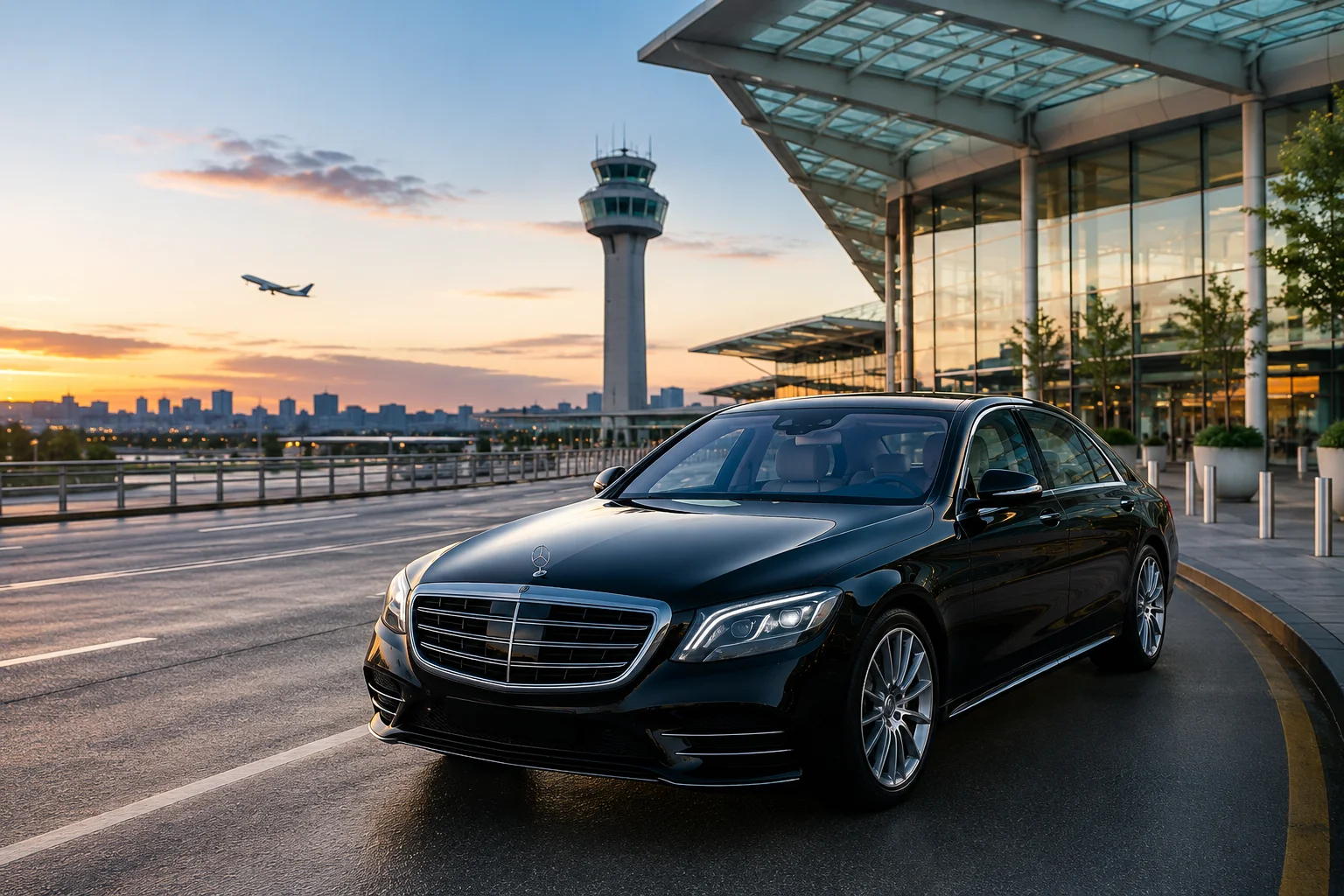 Seattle airport transportation luxury chauffeur vehicle near Seattle-Tacoma International Airport
